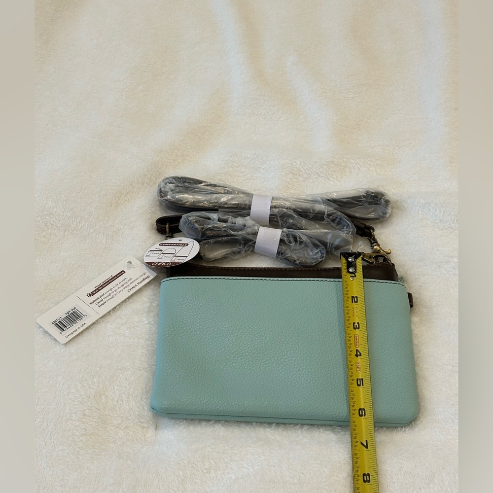 Chala Turquoise and Brown Turtle Crossbody Bag - Picture 6 of 6